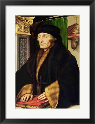 Portrait of Erasmus, 1523 by Hans Holbein The Younger