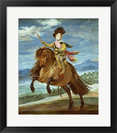 Prince Balthasar Carlos on horseback by Diego Velazquez