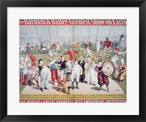 Poster advertising the Barnum and Bailey Greatest Show on Earth