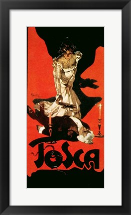 Poster advertising a performance of Tosca, 1899 by Adolpho Hohenstein