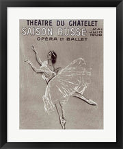 Poster for the 'Saison Russe' at the Theatre du Chatelet, 1909 by Valentin aleksandrovich Serov