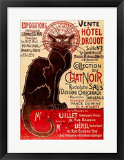 Poster advertising an exhibition of the 'Collection du Chat Noir' Cabaret by Theophile-Alexandre Steinlen