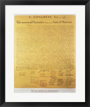 Declaration of Independence of the 13 United States of America of 1776