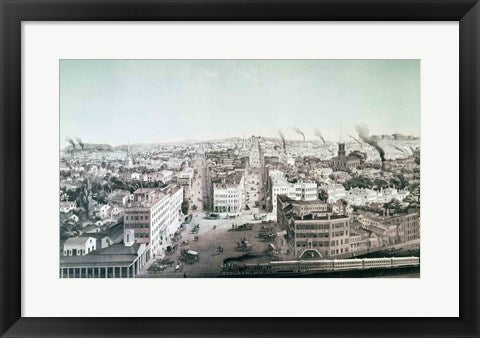 View of Utica City, New York State
