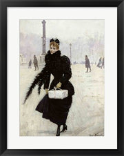 Parisian woman in the Place de la Concorde by Jean Beraud