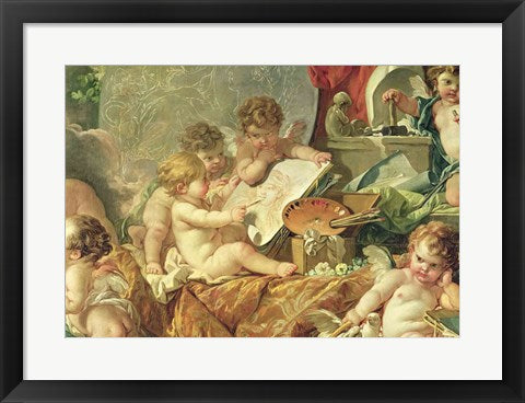 Genius Teaching the Arts, 1761 - detail by Francois Boucher