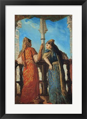 Jewish Women at the Balcony, Algiers, 1849 by Theodore Chasseriau