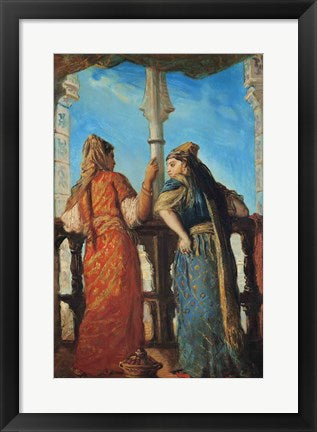 Jewish Women at the Balcony, Algiers, 1849 by Theodore Chasseriau