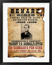 Jesse James Wanted Poster