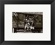 German Soldiers in a Railroad Car on the Way to the Front