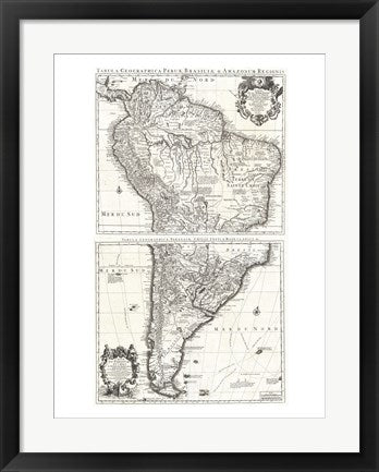1730 Covens and Mortier Map of South America