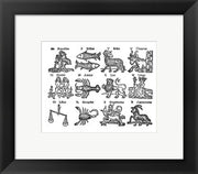 Zodiac Woodcut