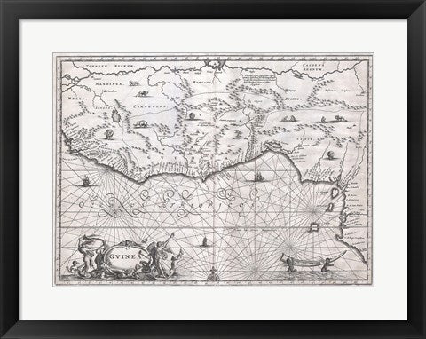 1670 Ogilby Map of West Africa