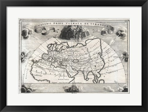 1700 Cellarius Map of Asia, Europe and Africa