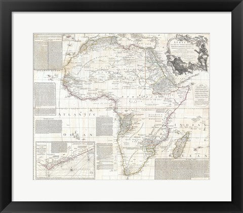1794 Boulton and Anville Wall Map of Africa