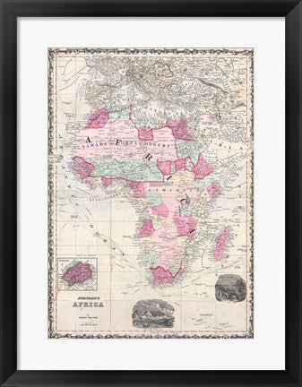 1862 Johnson Map of Africa