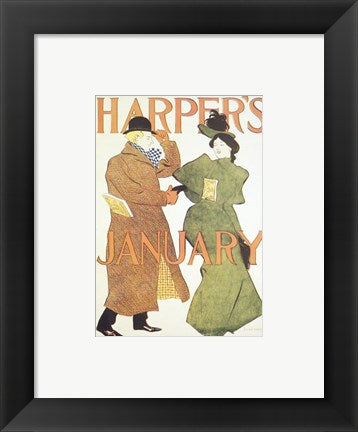 Brooklyn Museum Harper's Poster January 1895  Edward Penfield