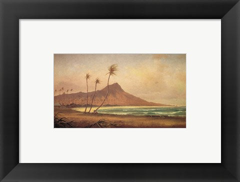 Gideon Jacques Denny - 'Waikiki Beach', oil on canvas, 1868