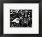 Honor Guard Prepares to Fold Flag Over JFK Casket, 25 November 1963