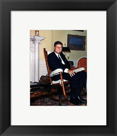 JFK in Yellow Oval Room 1962