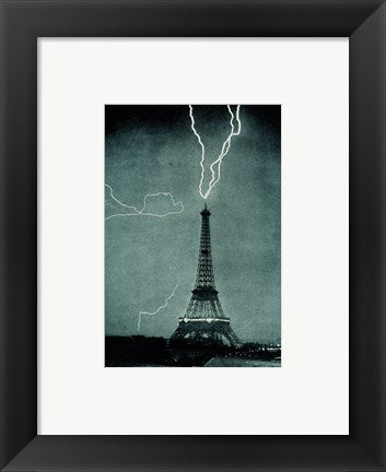 Lightning Striking the Eiffel Tower