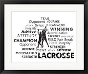 Lacrosse Text by Sports Mania