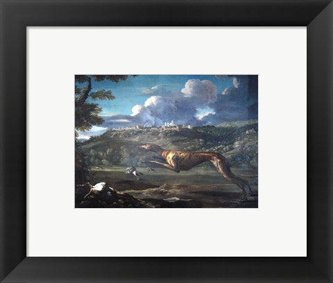 Pace, Michelangelo, Greyhound, rabbit, and the Castle of Ariccia