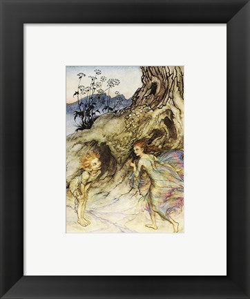Puck and a Fairy by Arthur Rackham