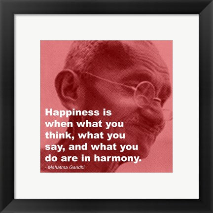 Gandhi - Happiness Quote