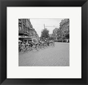 Cyclists in action tour de france 1960