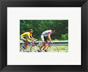 Jan Ullrich and Udo Bolts crossing the Vosges mountains together in the 1997 Tour de France