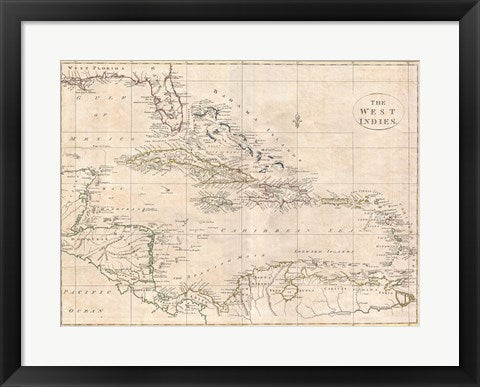 1799 Clement Cruttwell Map of South America