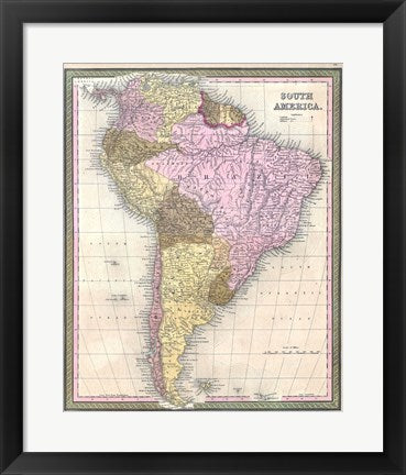 1850 Mitchell Map of South America - Geographicus
