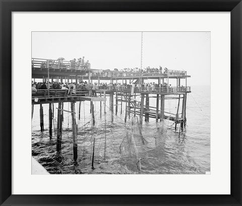 Hauling the Nets, Young's Pier, Atlantic City, NJ