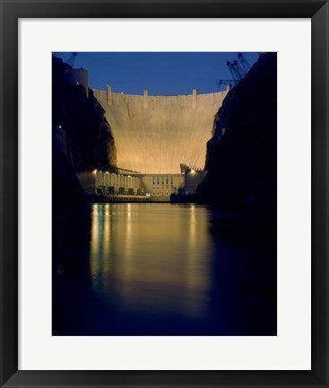 Hoover Dam at night