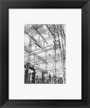 Photograph Looking Up at Wires of the Boulder Dam Power Units, 1941