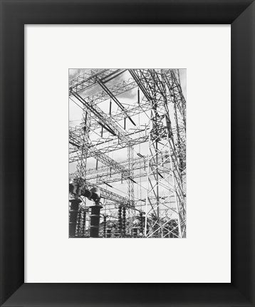 Photograph Looking Up at Wires of the Boulder Dam Power Units, 1941