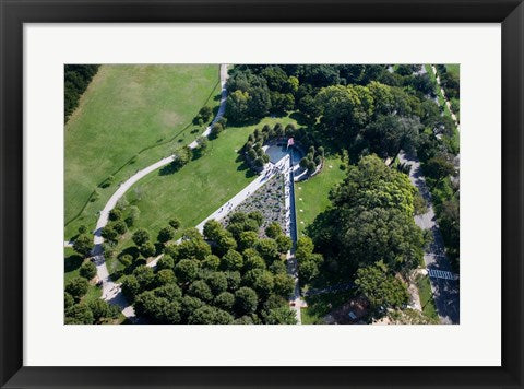 Ariel view of the Korean War Monument