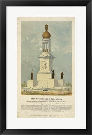 Original concept for the Washington Monument