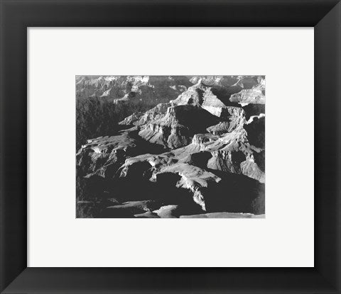 Grand Canyon close in panorama by Ansel Adams