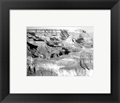 Grand Canyon National Park canyon with ravine winding by Ansel Adams