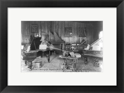 Edison's phonograph, Experimental Dept., Orange, N.J.