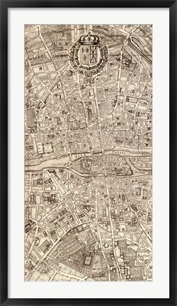 Plan de la Ville de Paris, 1715 (M) by Nicolas De Fer