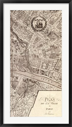 Plan de la Ville de Paris, 1715 (R) by Nicolas De Fer