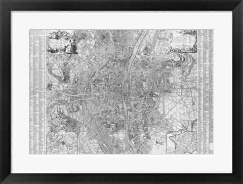 Jaillot map of Paris 1762