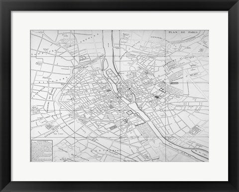 Paris map circe 1739