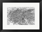 Paris bird's eye view 17th century