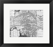 Plan de Paris - black and white map