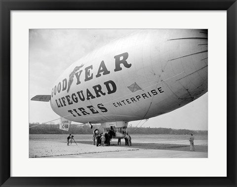 Goodyear Blimp at Washington Air Post, 1938