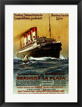 Poster of the Hamburg South American Steamship Company